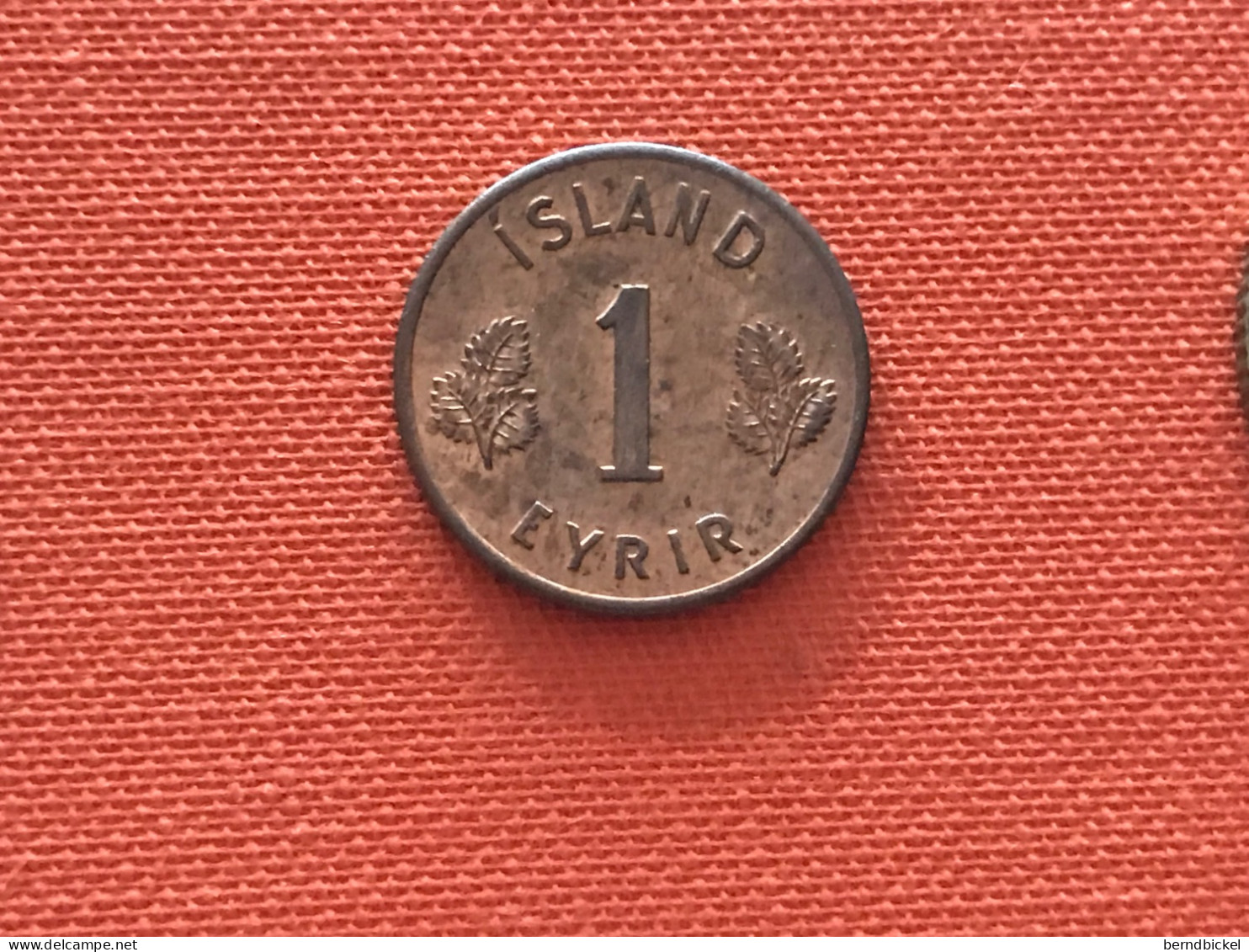 Münze Münzen Umlaufmünze Island 1 Aurar 1958 - Islande