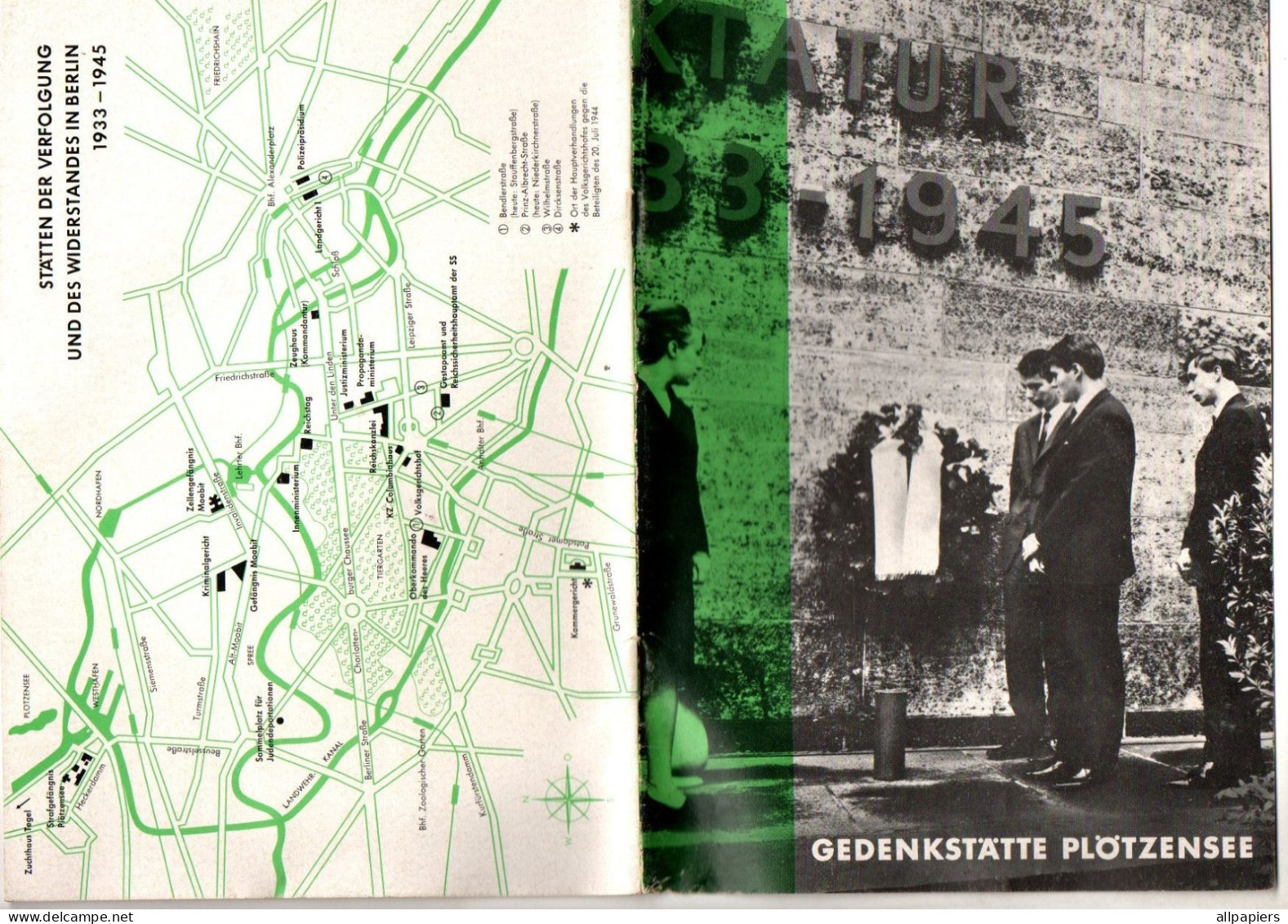 Gedenkstatte Plotzensee Neuauflage 1967 - 25 Pages - 5. Zeit Der Weltkriege