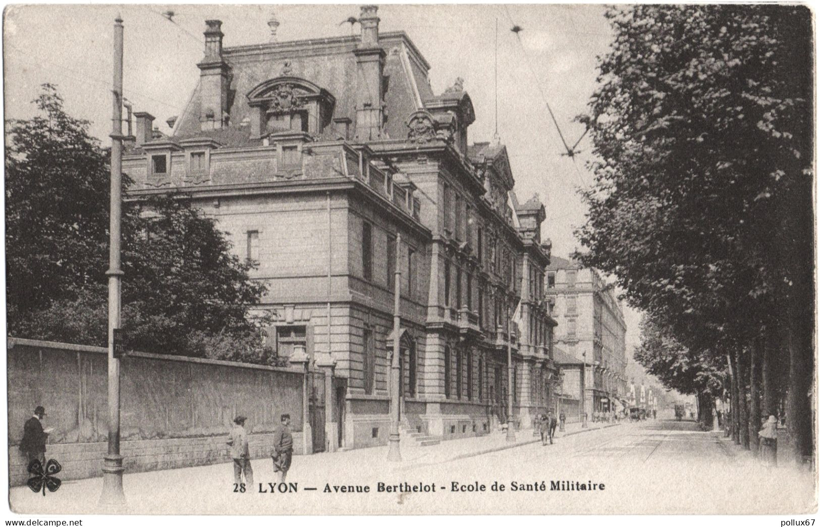 CPA DE LYON  (RHÔNE)  AVENUE BERTHELOT - ÉCOLE DE SANTÉ MILITAIRE - Lyon 7