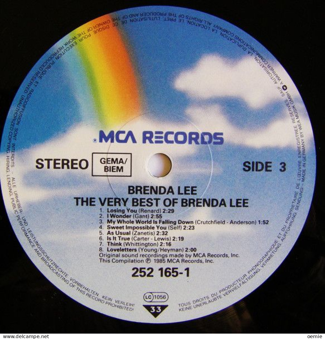 BRENDA LEE  / THE VERY  BEST OF   ALBUM DOUBLE  31 TITRES - Other - English Music
