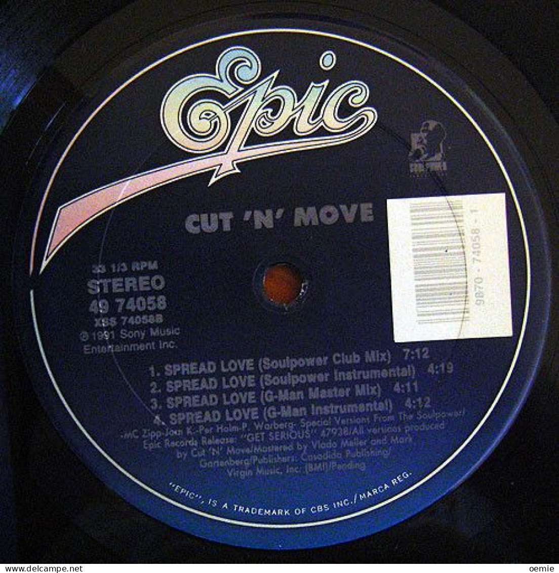 CUT 'N' MOVE   /  SPREAD LOVE - Disco, Pop