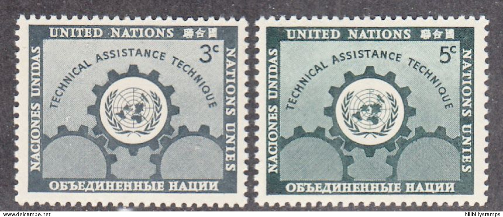 UNITED NATIONS NY   SCOTT NO 19-20   MNH     YEAR  1953 - Ungebraucht