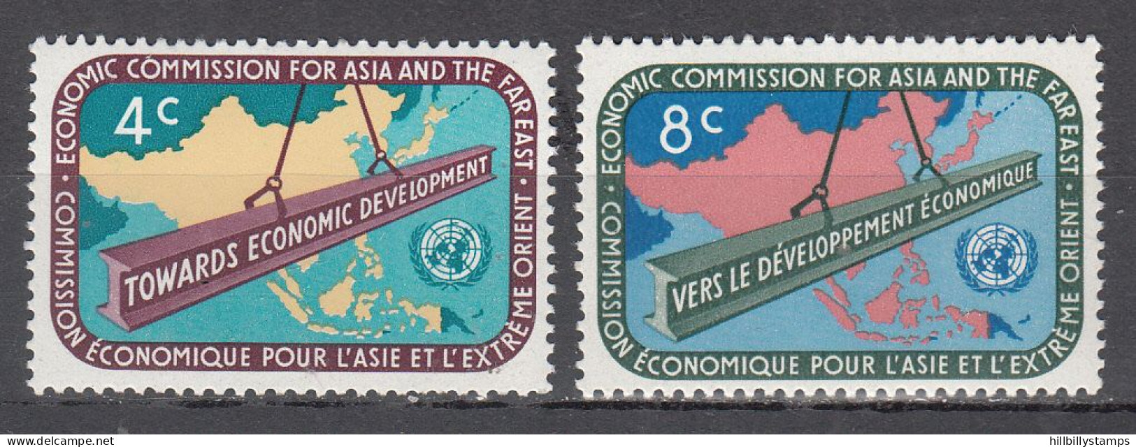 UNITED NATIONS NY   SCOTT NO 79-80   MNH     YEAR  1960 - Neufs