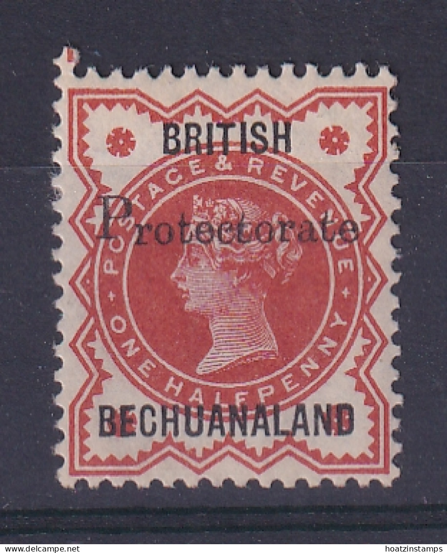 Bechuanaland: 1890   QV 'Protectorate' OVPT   SG55   ½d  [19mm Overprint]    MH  (2) - 1885-1964 Protectorado De Bechuanaland