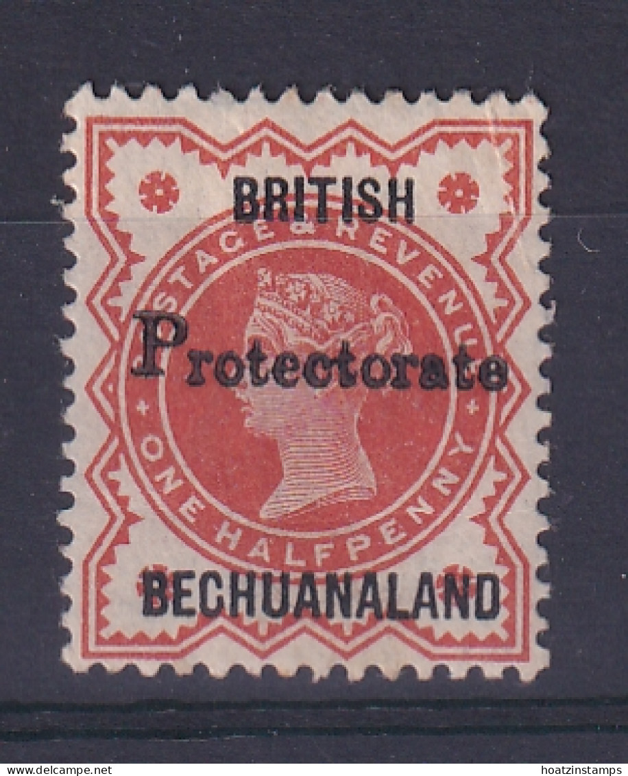 Bechuanaland: 1890   QV 'Protectorate' OVPT   SG55   ½d  [19mm Overprint]    MH  (3) - 1885-1964 Protectorat Du Bechuanaland