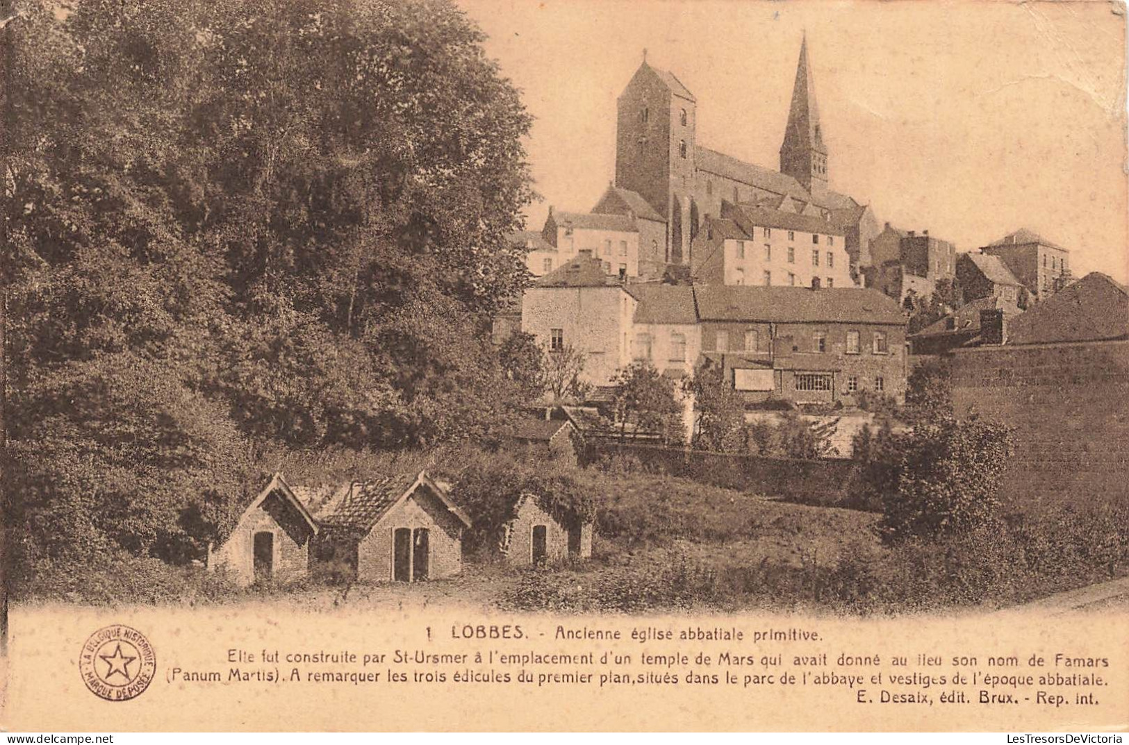 BELGIQUE - Lobbes - Ancienne église Abbatiale Primitive - Carte Postale Ancienne - Lobbes