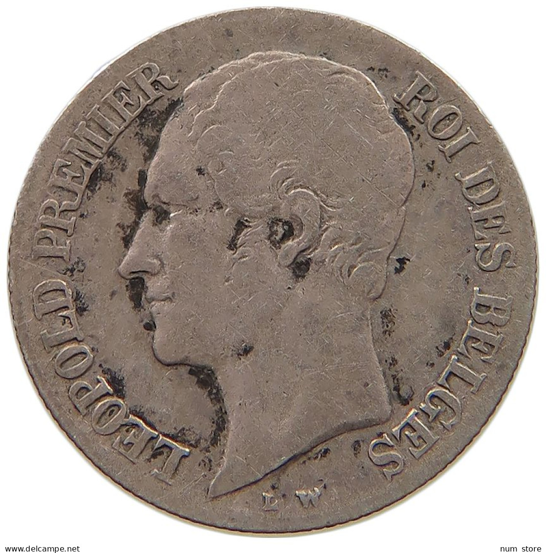 BELGIUM 20 CENTIMES 1853 Leopold I. (1831-1865) #c032 0485 - 20 Centimes
