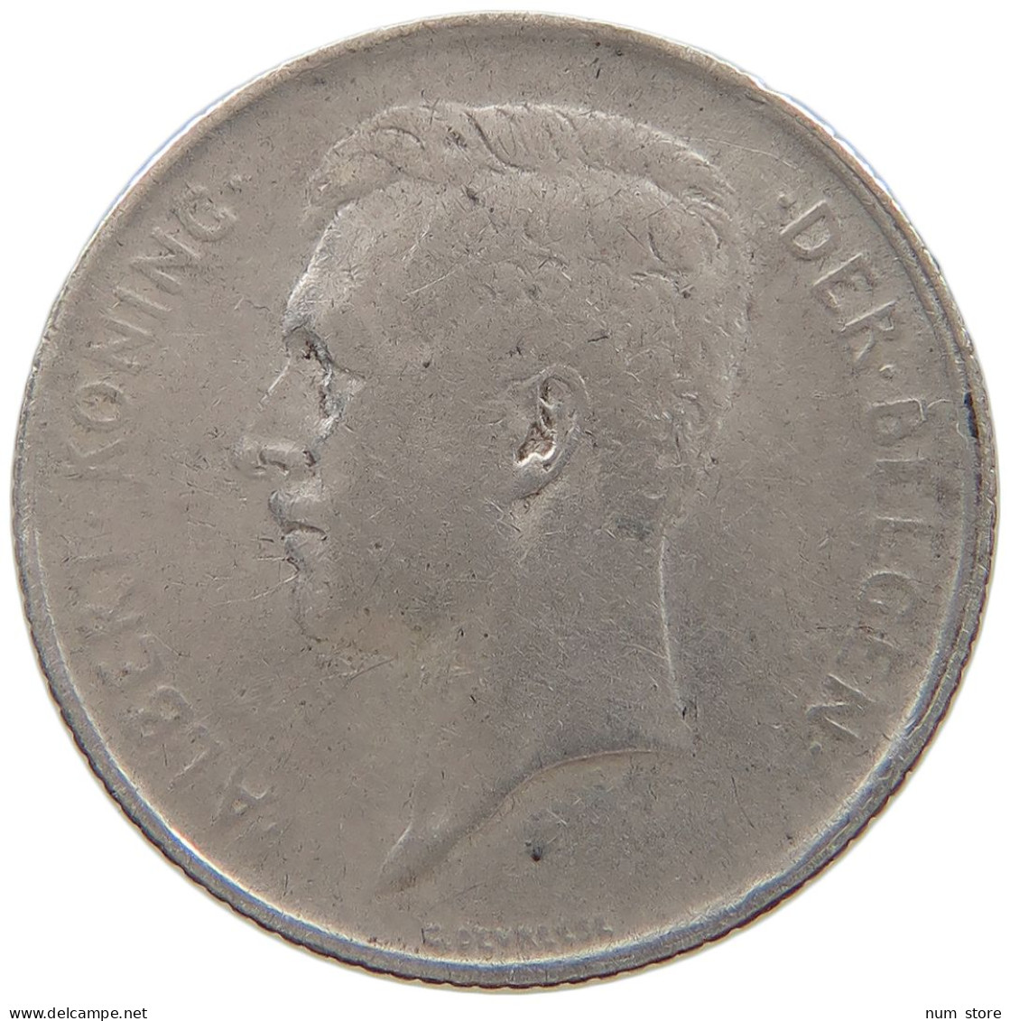 BELGIUM FRANC 1911 Albert I. 1909-1934 #a081 0613 - 1 Franc