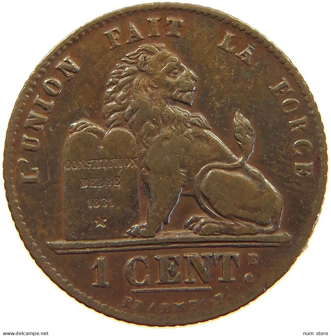 BELGIUM CENTIME 1914 Albert I. 1909-1934 #c065 0029 - 1 Centime