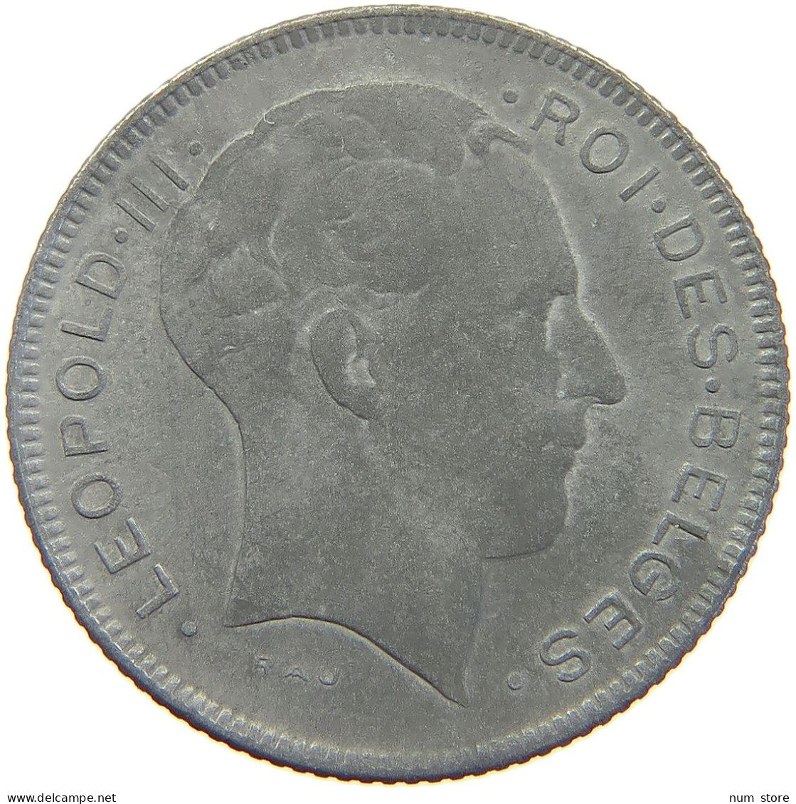 BELGIUM 5 FRANCS 1943 LEOPOLD III. (1934-1951) #c058 0353 - 5 Francs