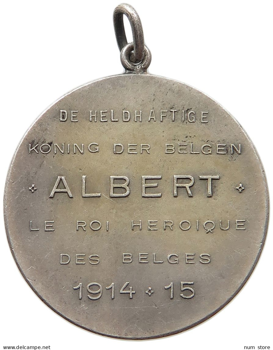 BELGIUM MEDAL 1914 1915 Albert I. 1909-1934 WW1 ALBERT 1914 1915 #s007 0181 - Zonder Classificatie