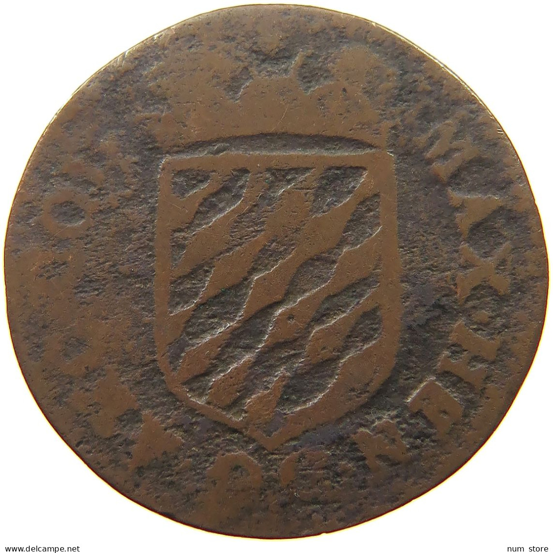 BELGIUM LIEGE LIARD 1650-1688 MAXIMILIAN HENRI 1650-1688 #s053 0377 - 975-1795 Principato Vescovile Di Liegi