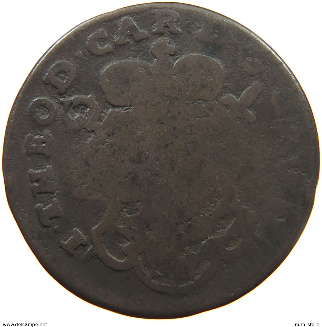 BELGIUM LIEGE 2 LIARDS 1752  #a084 0297 - 975-1795 Prince-Bishopric Of Liège