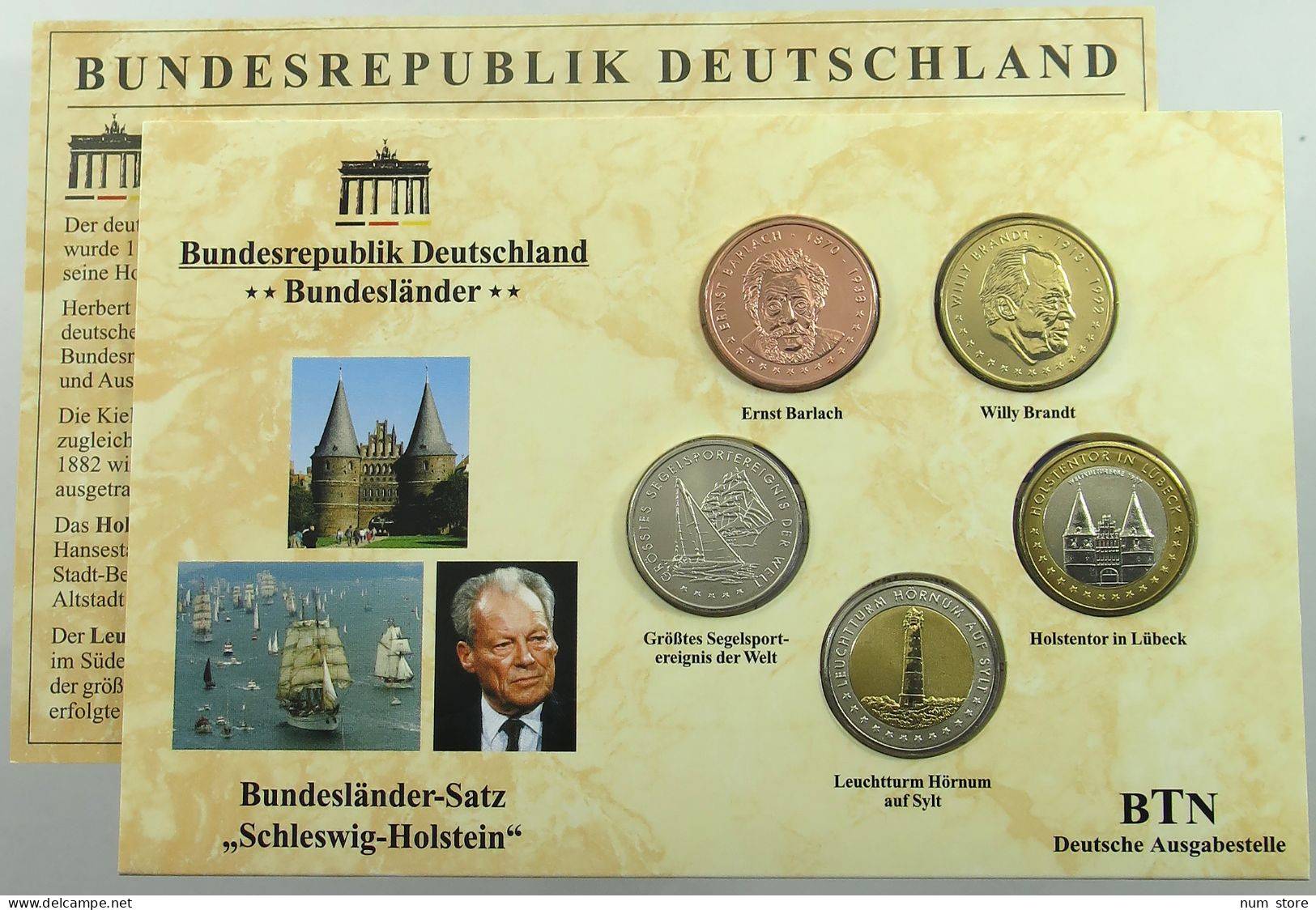 BRD KMS SET 2013 SCHLESWIG HOLSTEIN #ns03 0051 - Mint Sets & Proof Sets