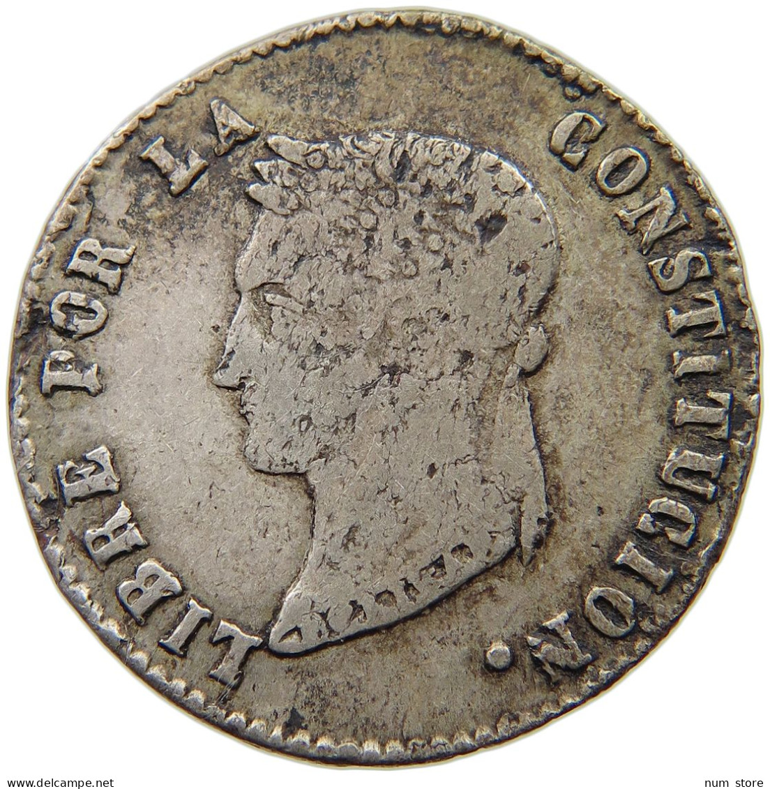 BOLIVIA 4 SOLES 1858 FJ  #t090 0493 - Bolivie