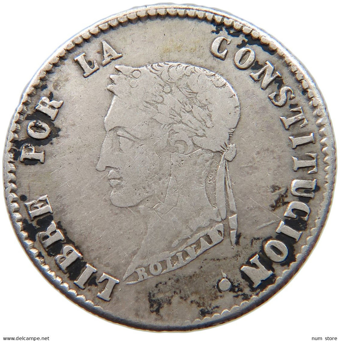 BOLIVIA 4 SOLES 1856 FJ  #t077 0095 - Bolivië