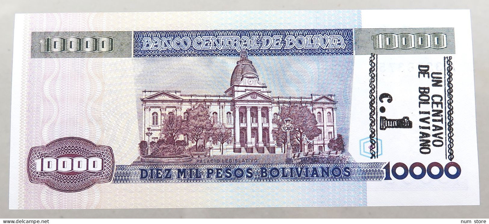 BOLIVIA 10000 PESOS 1984  #alb049 0033 - Bolivie