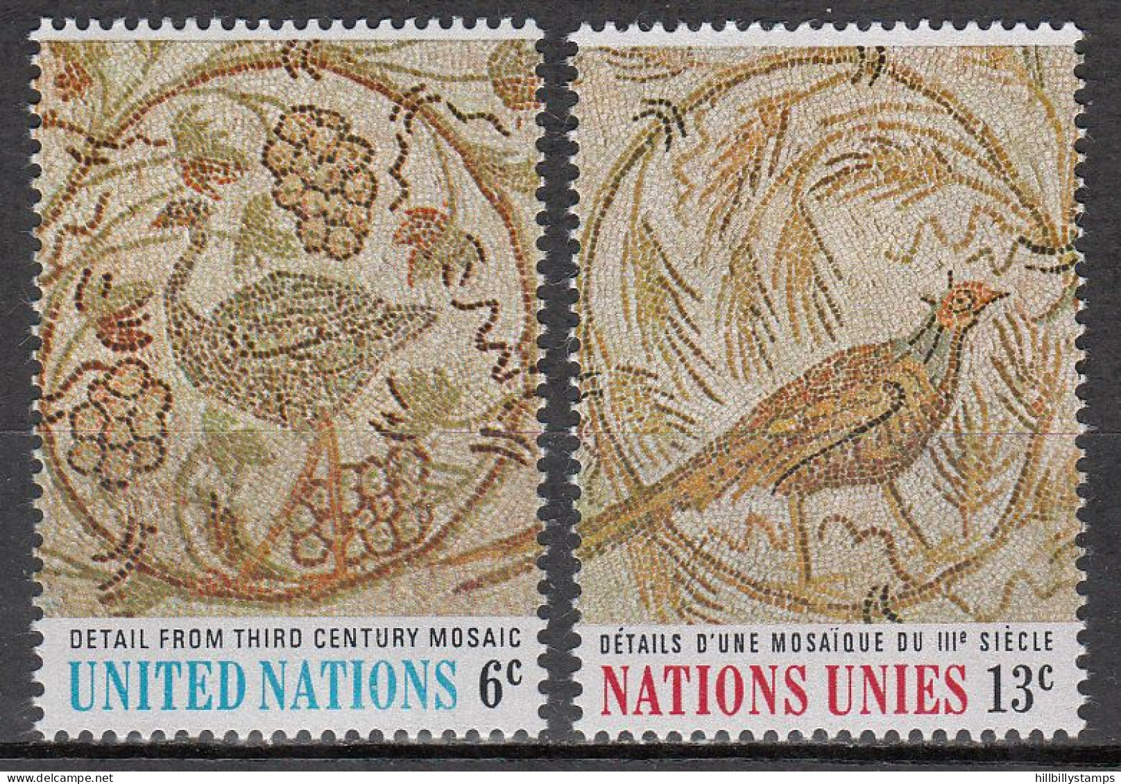 UNITED NATIONS NY   SCOTT NO 201-2   MNH     YEAR  1969 - Unused Stamps