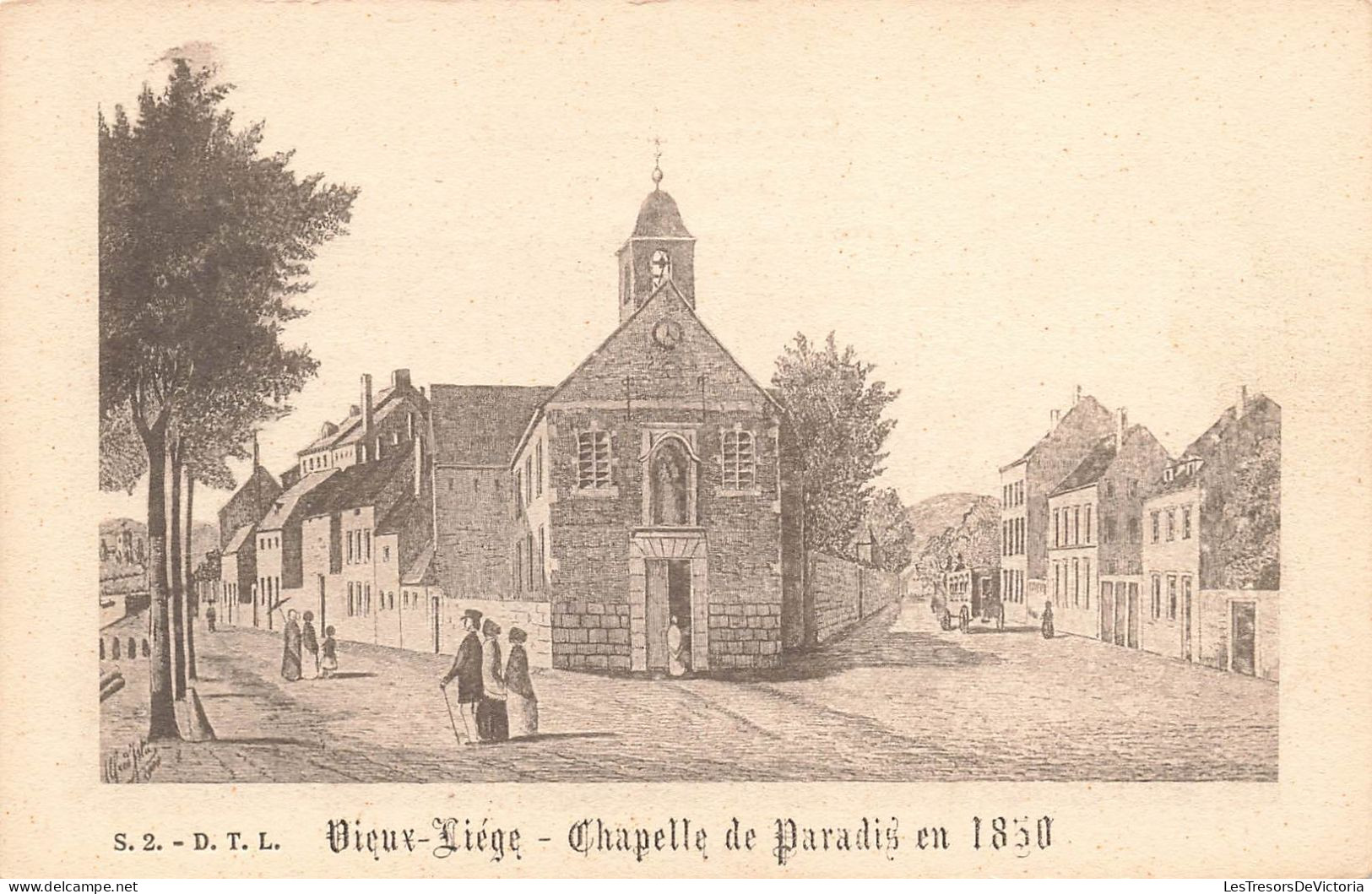 BELGIQUE - Vieux Liège - Chapelle De Paradis En 1830 - Carte Postale Ancienne - Luik