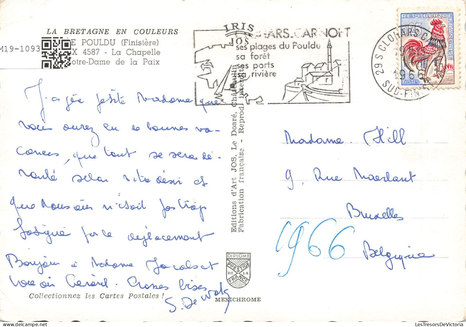 FRANCE - Le Pouldu - La Chapelle Notre-Dame De La Paix - Carte Postale - Le Pouldu