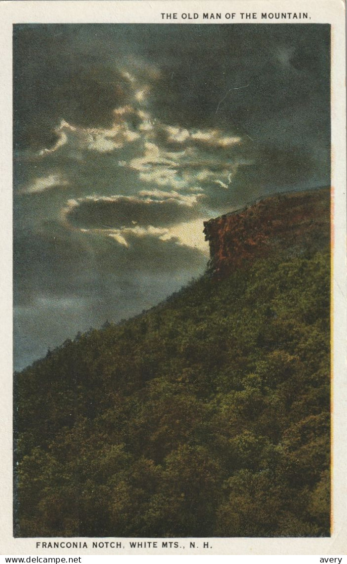 Franconia Notch, White Mountains, New Hampshire  The Old Man Of The Mountain - White Mountains