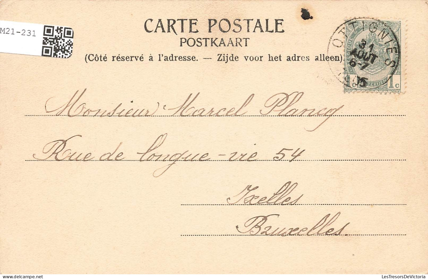 BELGIQUE - Nivelles - Limelette - Château des Bois - Carte postale ancienne