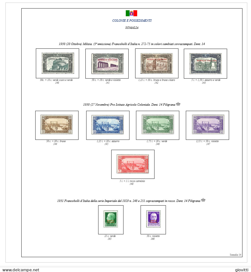 SOMAGLIA, Fogli Autocostruiti. - Boites A Timbres