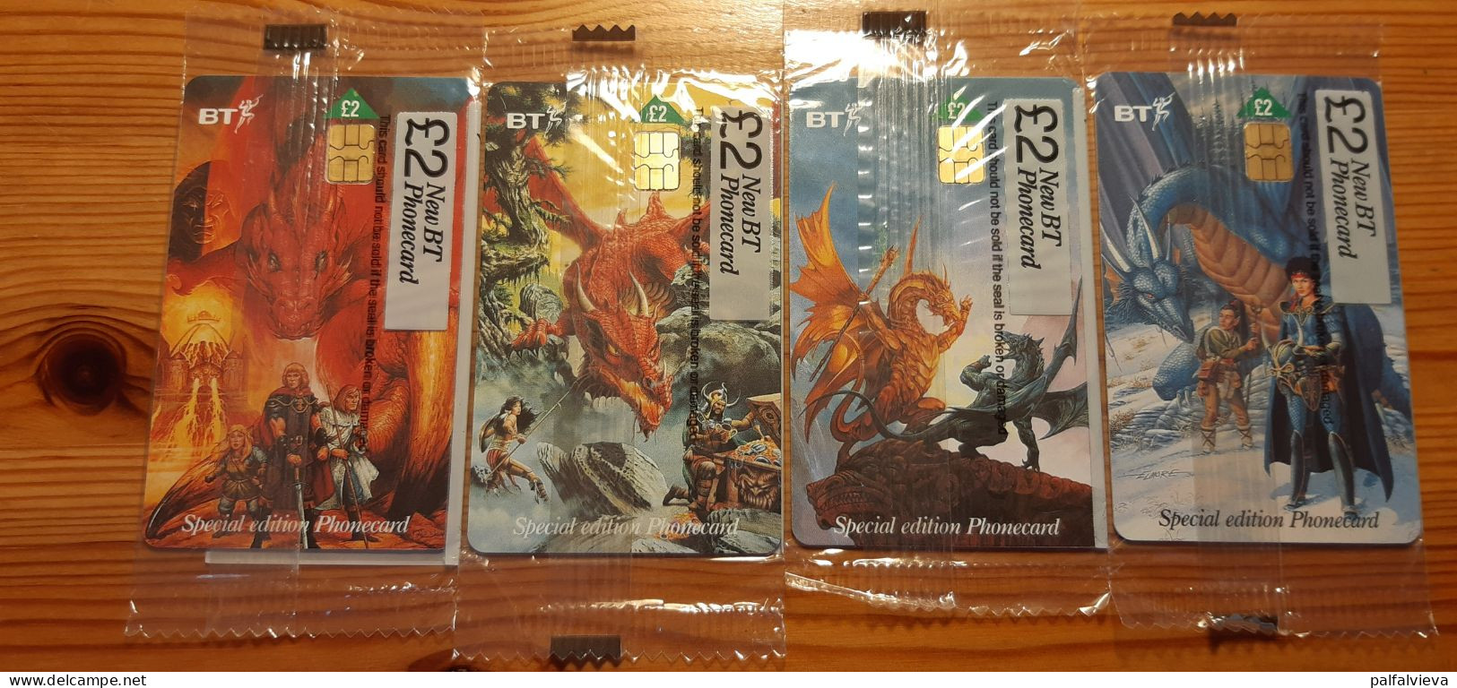 Phonecard Set United Kingdom - Dragons - Mint In Blister - BT Generale