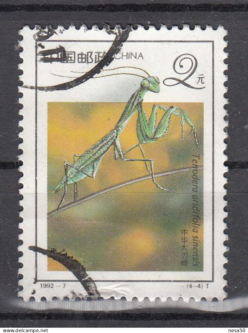 China 1992 Mi Nr 2429, Tenodera Aridifolia Sinensis, Bidsprinkhaan, Praying Mantis - Usados