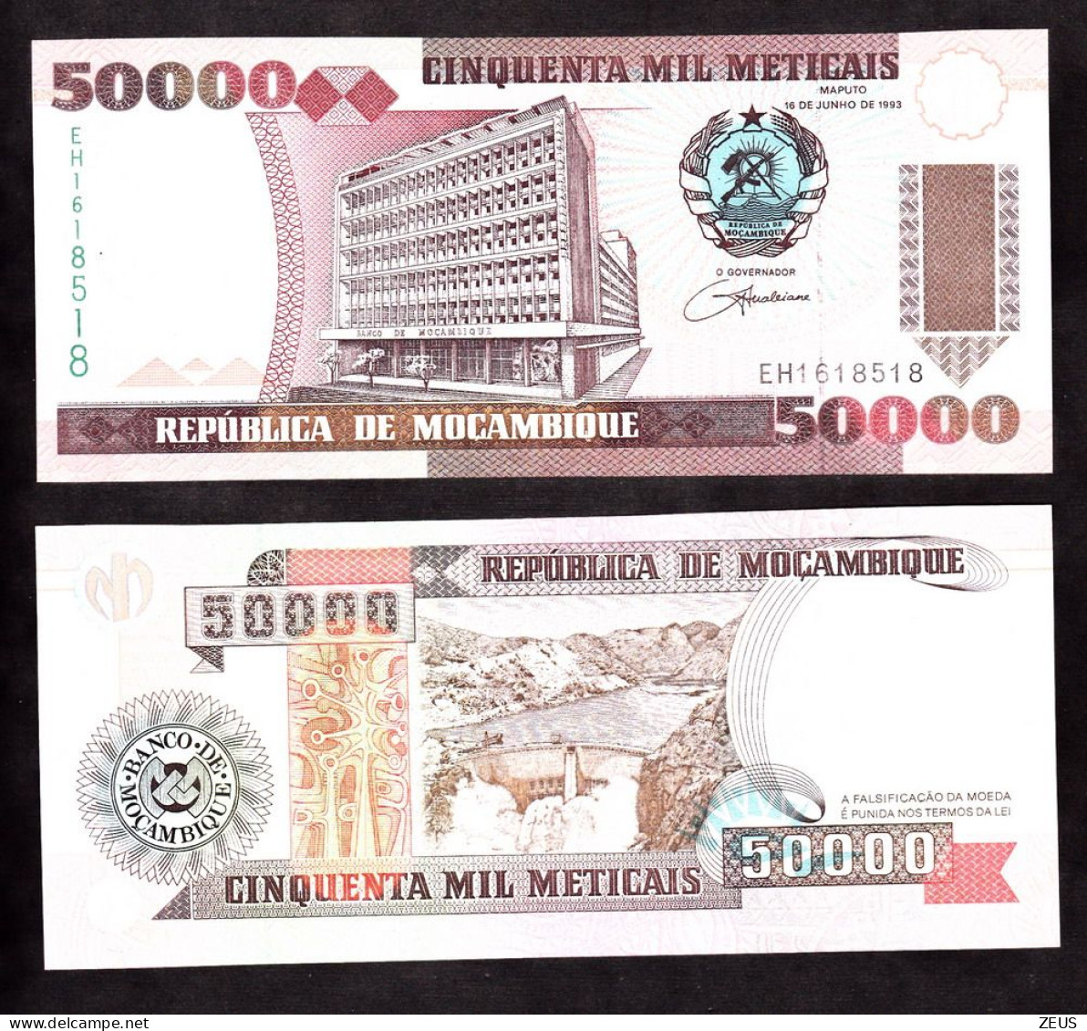 MOZAMBICO 50000 METICAIS 1993 PIK 138 FDS - Mozambique