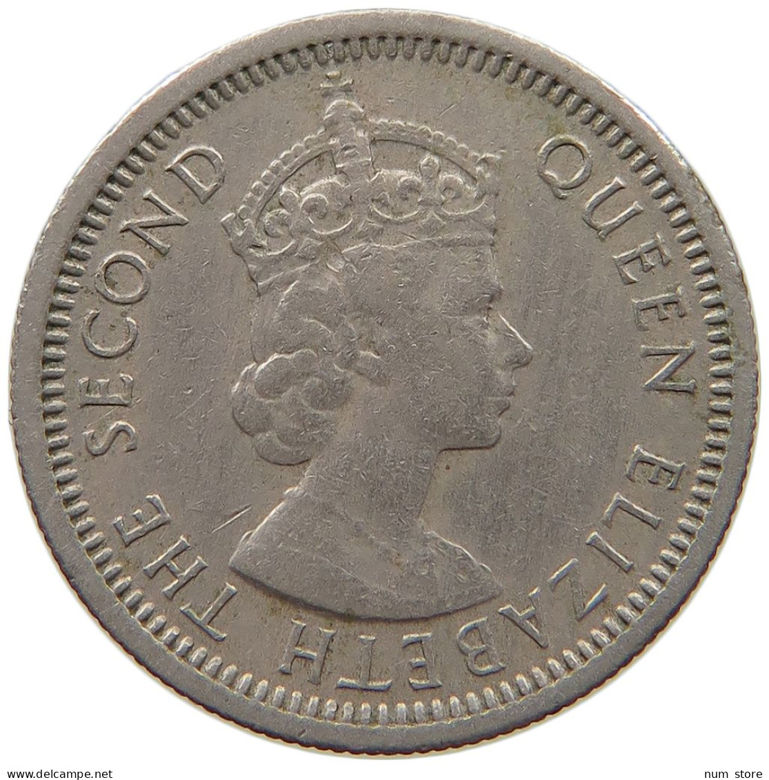 BRITISH CARIBBEAN TERRITORIES 10 CENTS 1955 Elizabeth II. (1952-2022) #c011 0121 - Territoires Britanniques Des Caraïbes