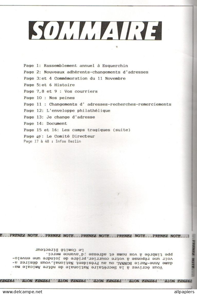 Bulletin De Liaison Trimestriel N°93 Amicale Du 46ème Régiment D'Infanterie “Régiment De La Tour D'Auvergne” De 1991 - Français