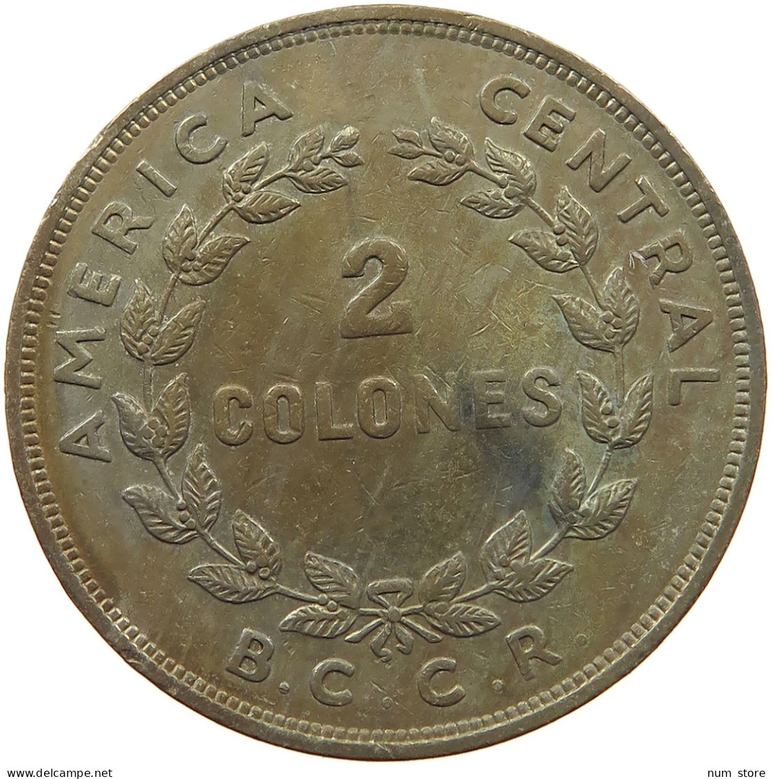 COSTA RICA 2 COLONES 1968  #c079 0005 - Costa Rica