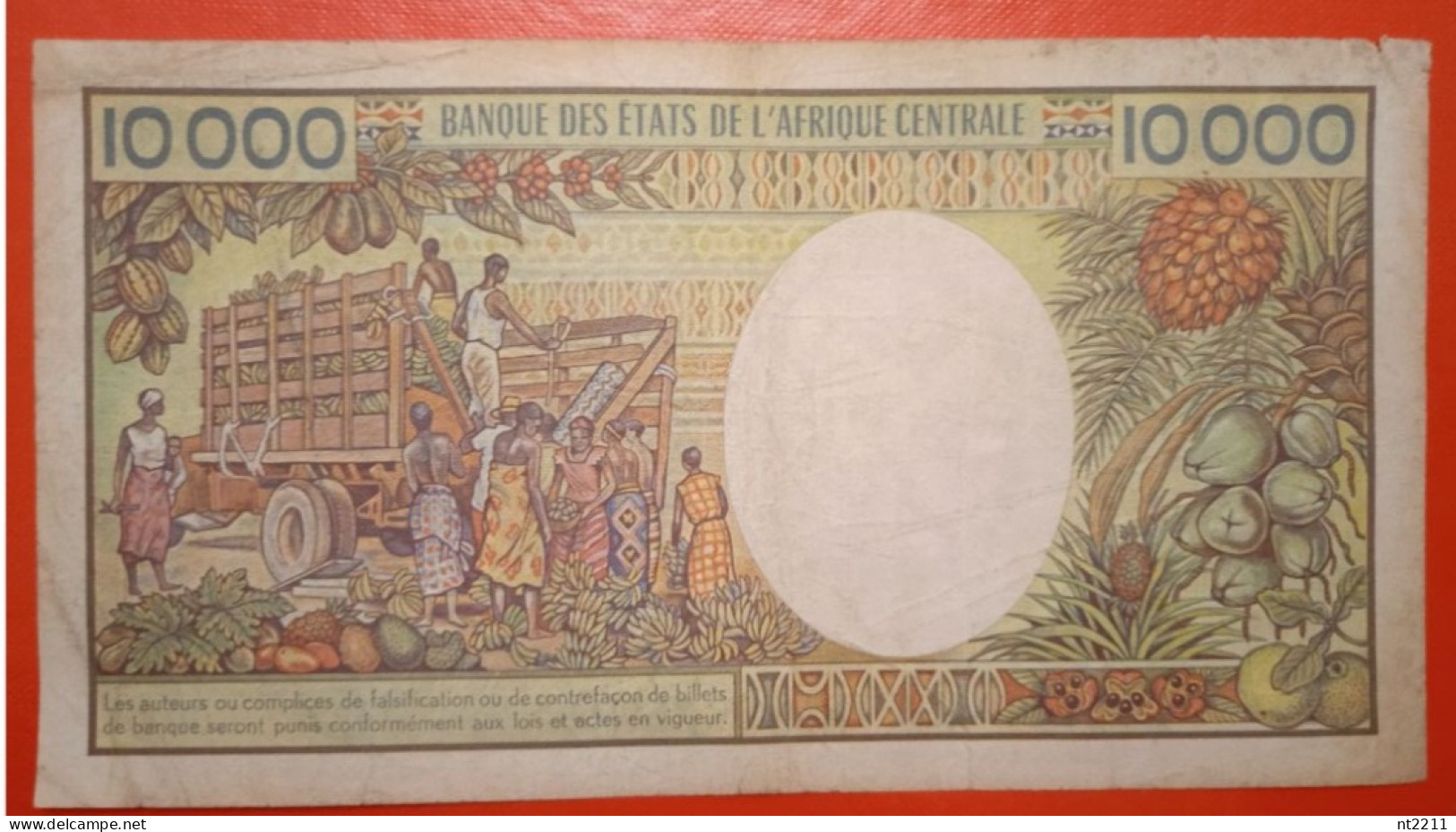 Banknote 10000 Francs Central African Republic - Repubblica Centroafricana