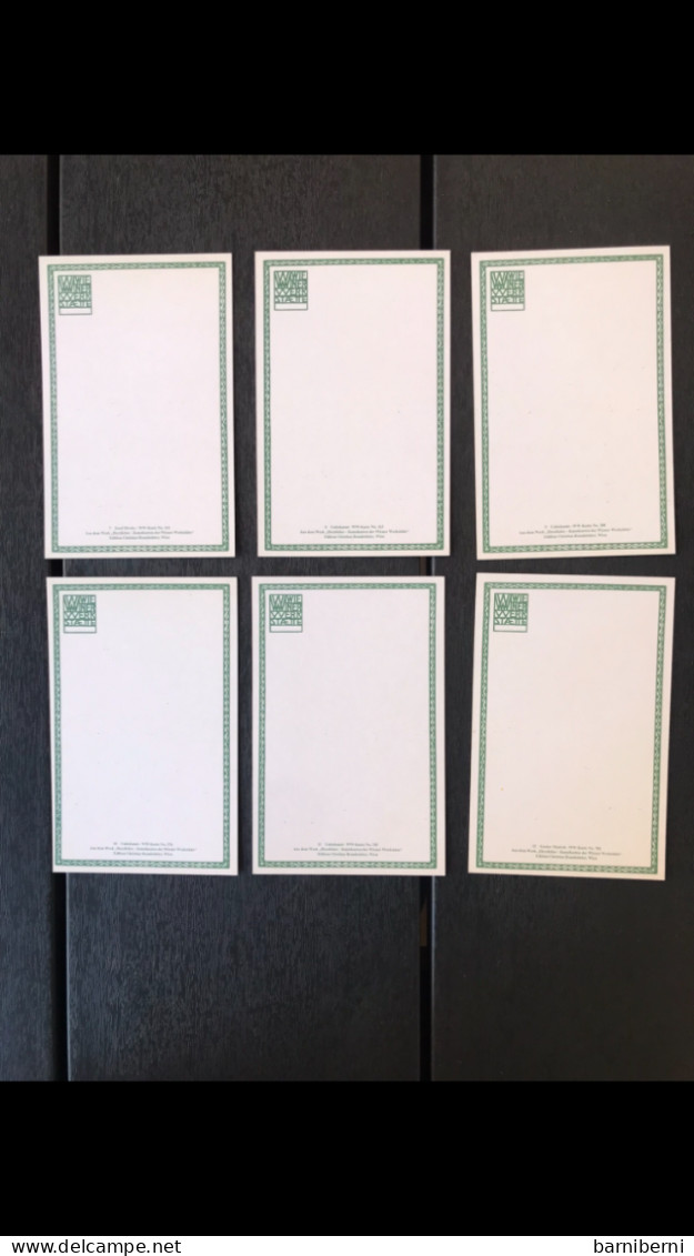Wiener Werkstaette Serie 12 Cartes Postales Avec Le Pochet. Herzlichst. Edition Moderne De Brandstatter - Wiener Werkstaetten