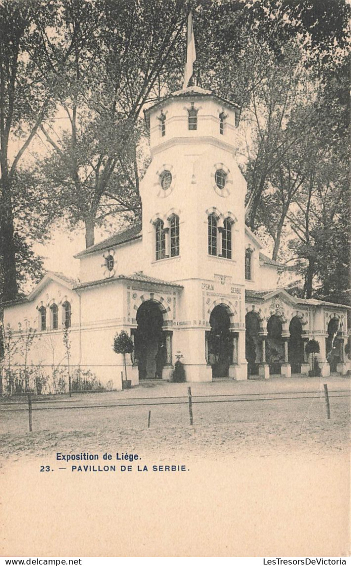 BELGIQUE - Exposition De Liège - Village De La Serbie - Carte Postale Ancienne - Liege