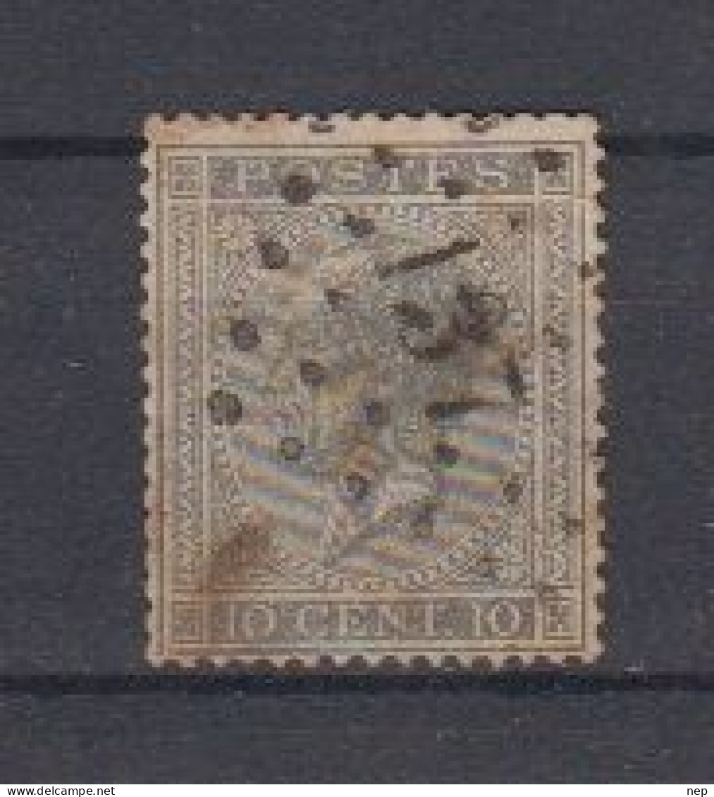 BELGIË - OBP - 1865/66 - Nr 17A (T/D 15) - (PT 137 - FURNES)  - Coba  + 5.00€ - Oblitérations à Points