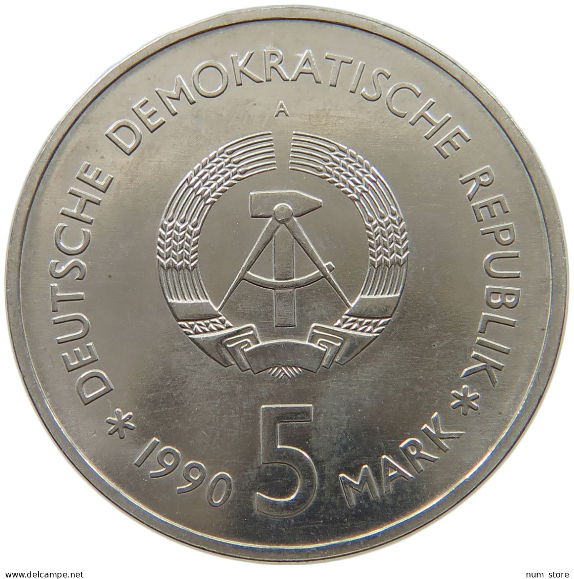 GERMANY DDR 5 MARK 1990 Zeughaus #a078 0275 - 5 Mark