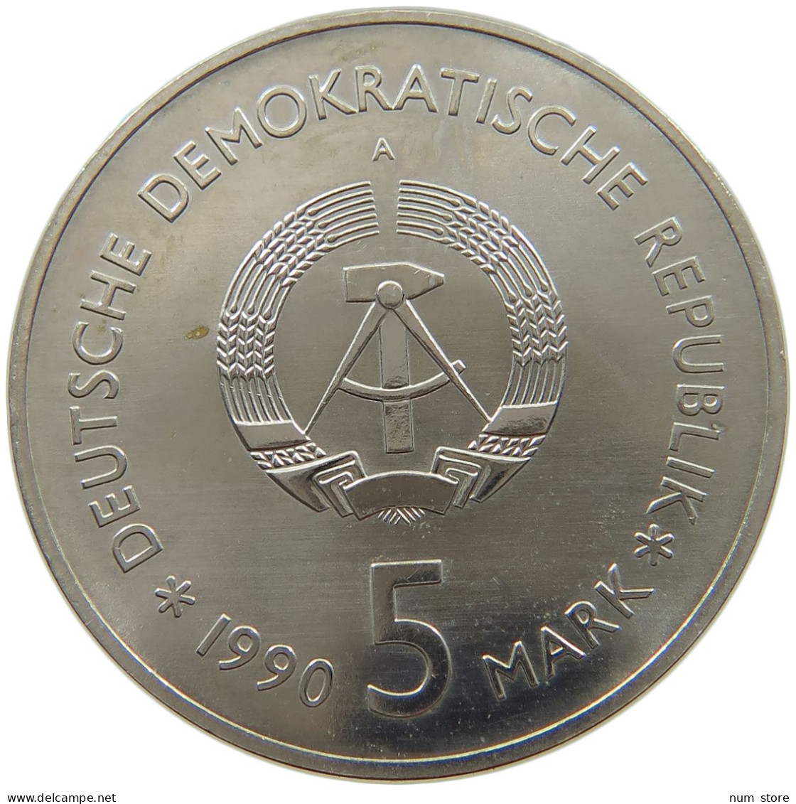 GERMANY DDR 5 MARK 1990 Zeughaus #a078 0269 - 5 Mark