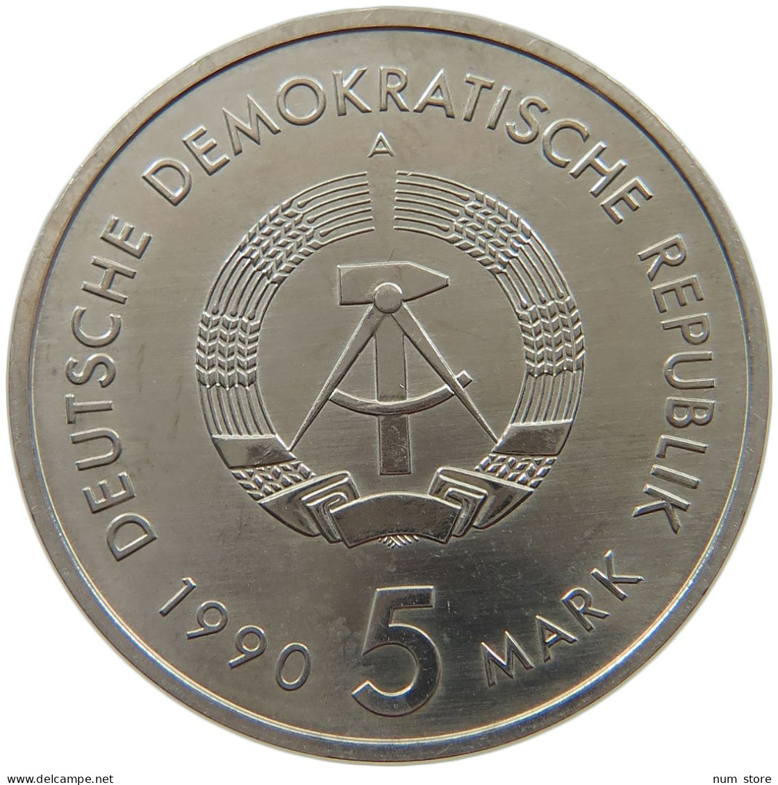 GERMANY DDR 5 MARK 1990 500 Jahre Postwesen #a078 0217 - 5 Mark