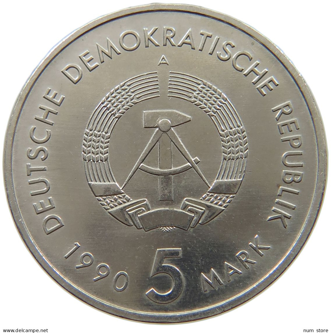 GERMANY DDR 5 MARK 1990 500 Jahre Postwesen #a078 0219 - 5 Mark