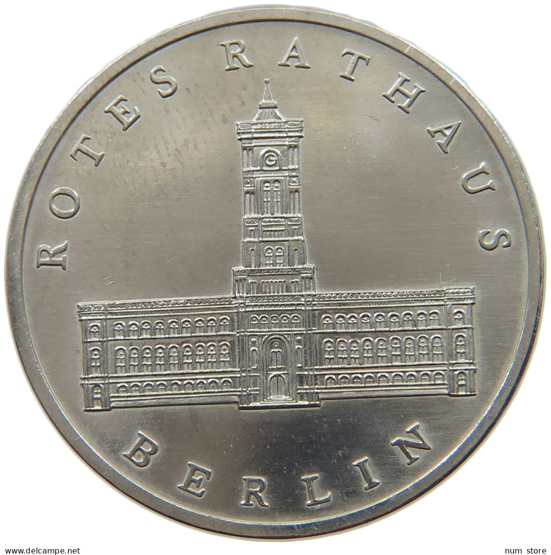 GERMANY DDR 5 MARK 1983 Rotes Rathaus #a078 0249 - 5 Mark