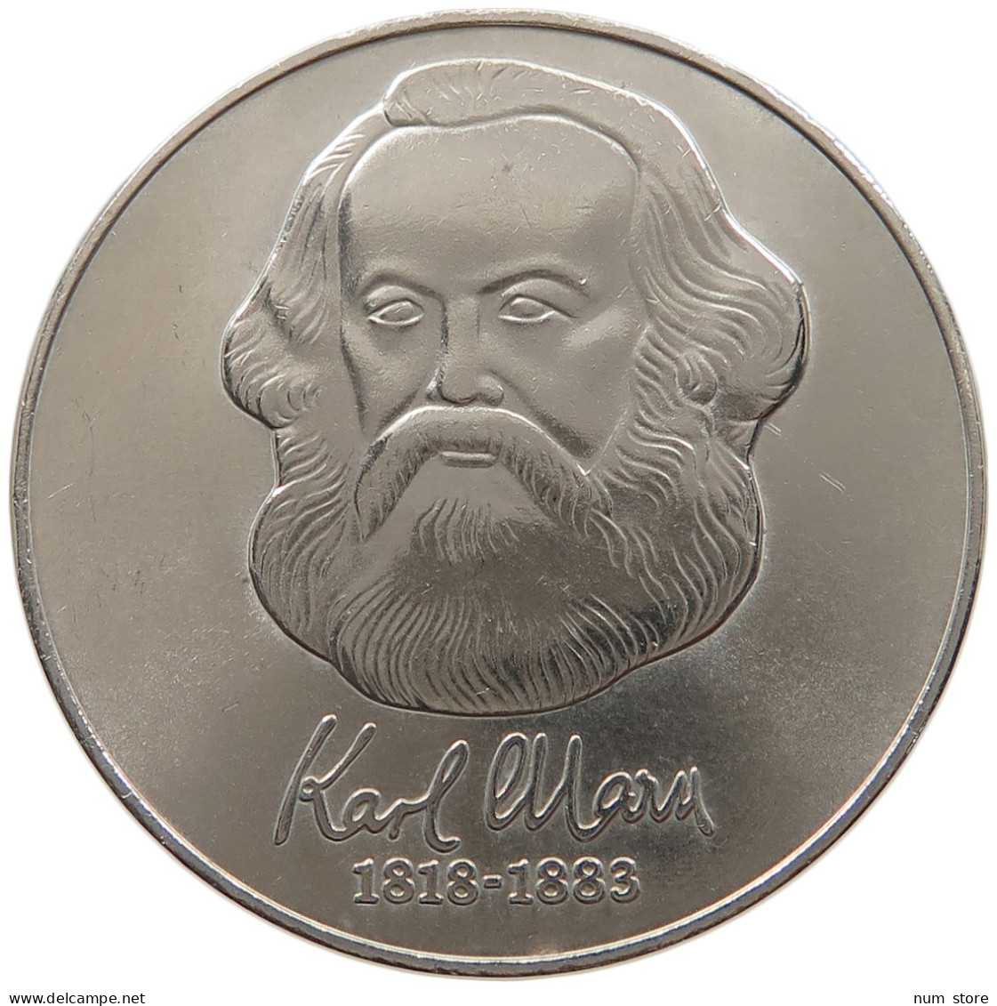 GERMANY DDR 20 MARK 1983 Karl Marx #a060 0537 - 20 Mark