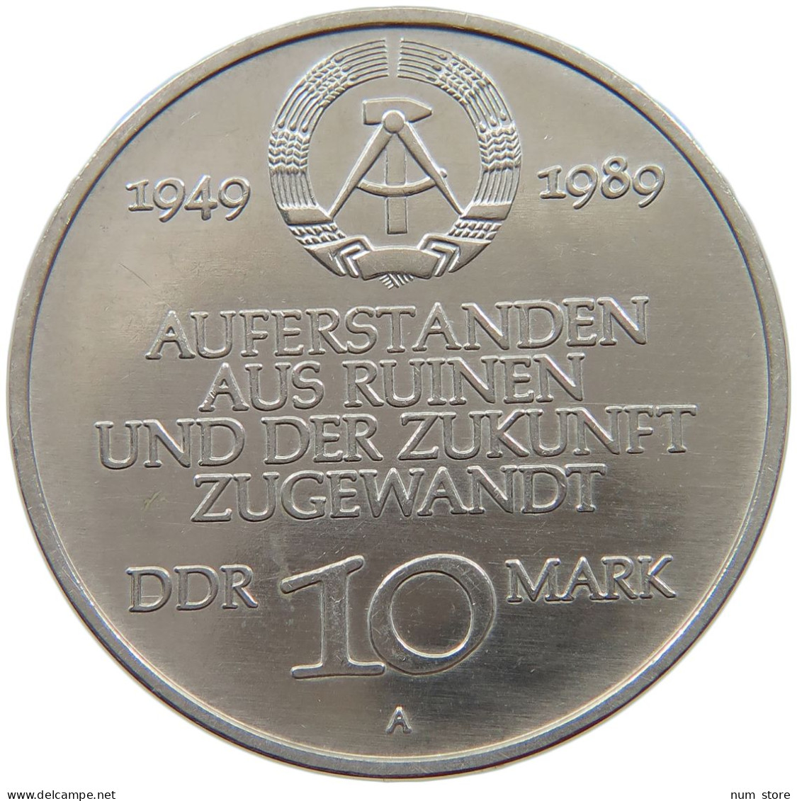 GERMANY DDR 10 MARK 1989 40 Jahre GERMANY DDR #a077 0467 - 10 Mark