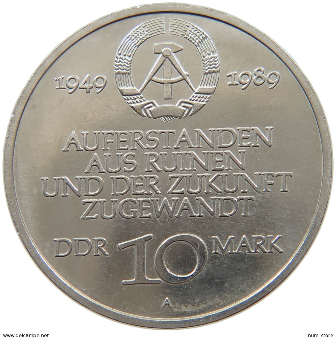 GERMANY DDR 10 MARK 1989 40 Jahre GERMANY DDR #a077 0463 - 10 Mark