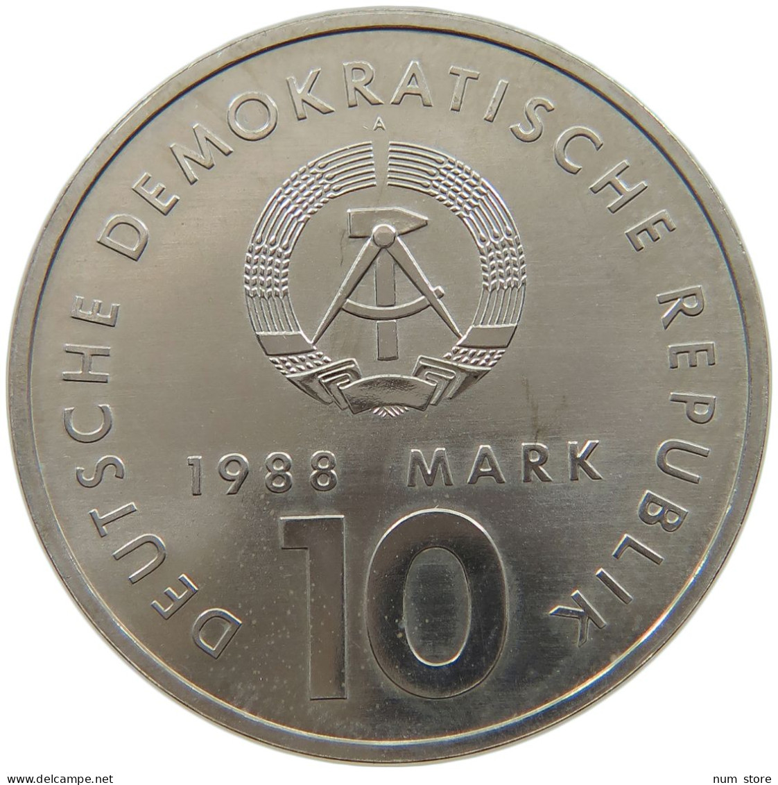 GERMANY DDR 10 MARK 1988 Sportbund #a087 0829 - 10 Mark