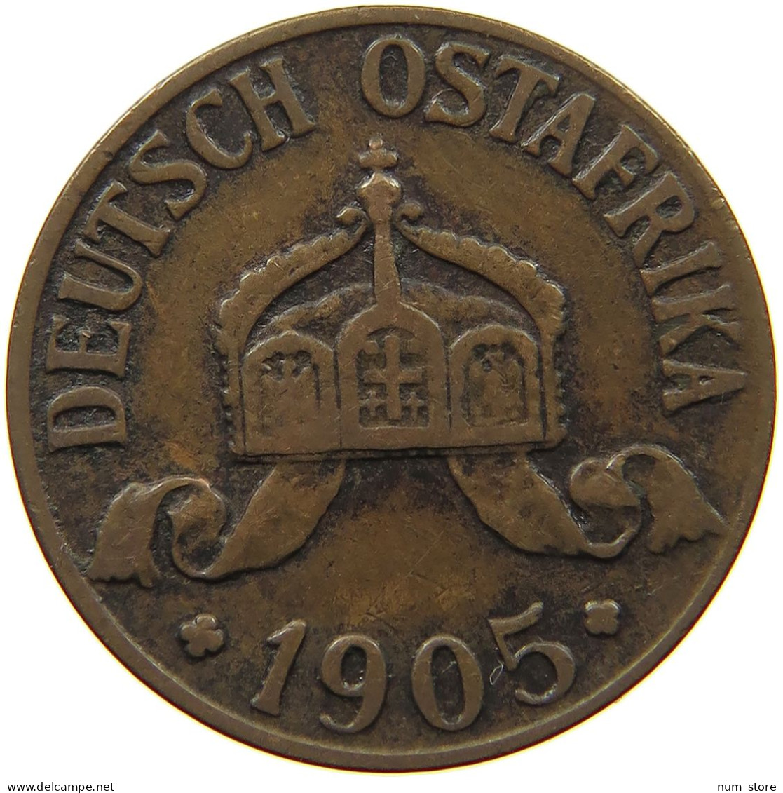 DEUTSCH OSTAFRIKA HELLER 1905 J  #a093 0567 - Duits Oost-Afrika