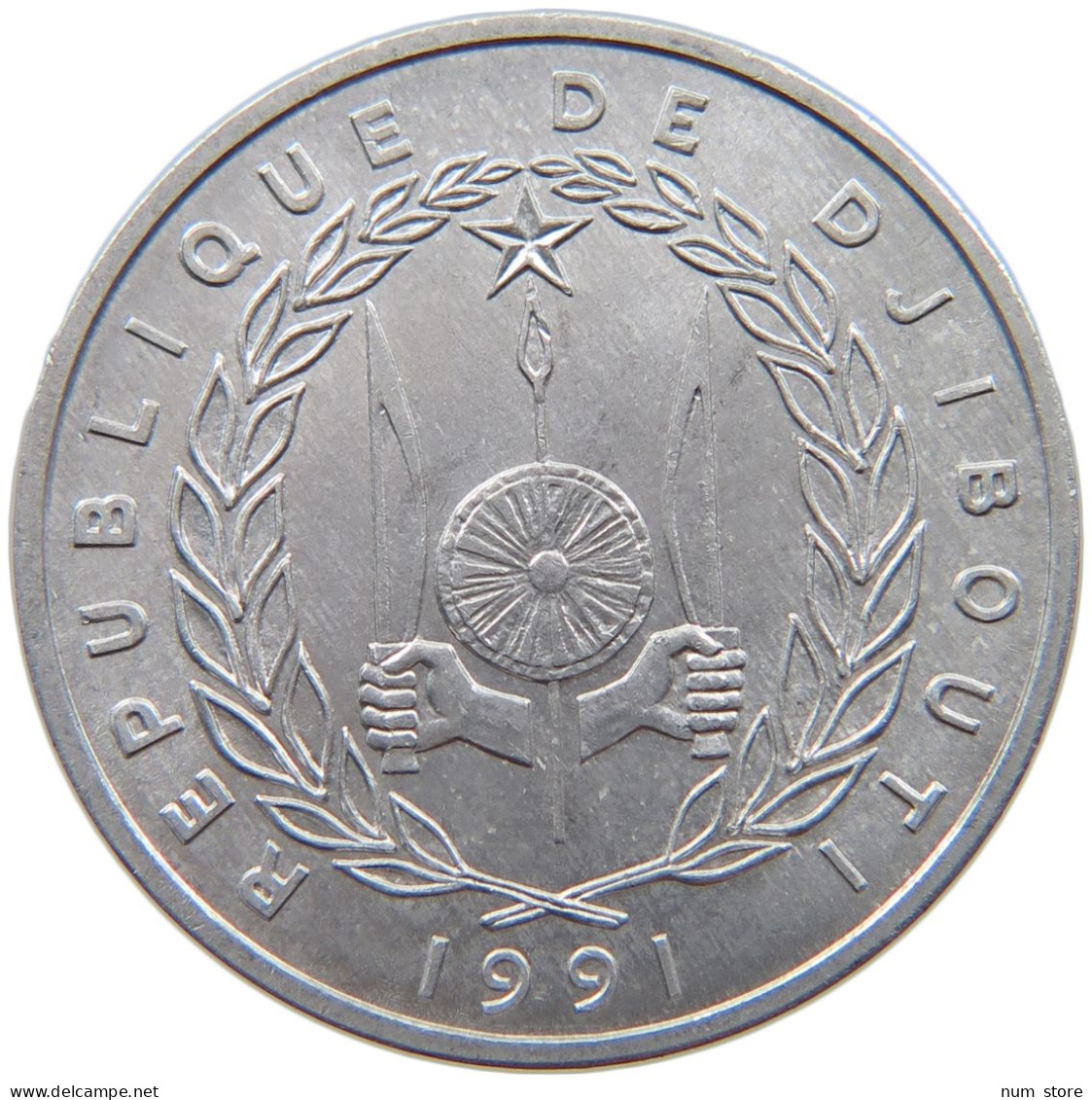 DJIBOUTI 5 FRANCS 1991  #a070 0517 - Dschibuti