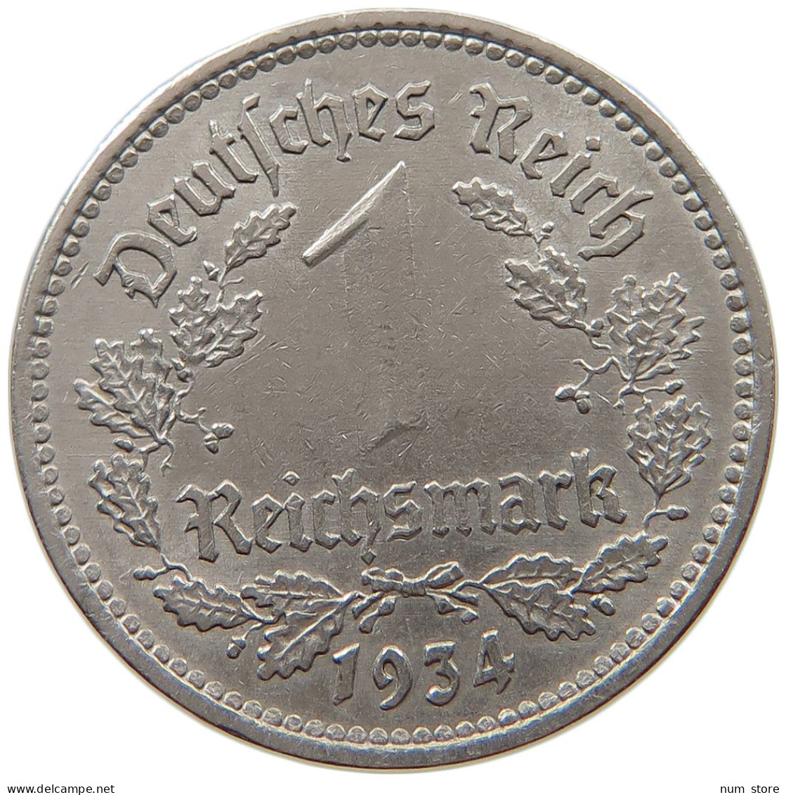 DRITTES REICH MARK 1934 F J.354 #a017 0069 - 1 Reichsmark