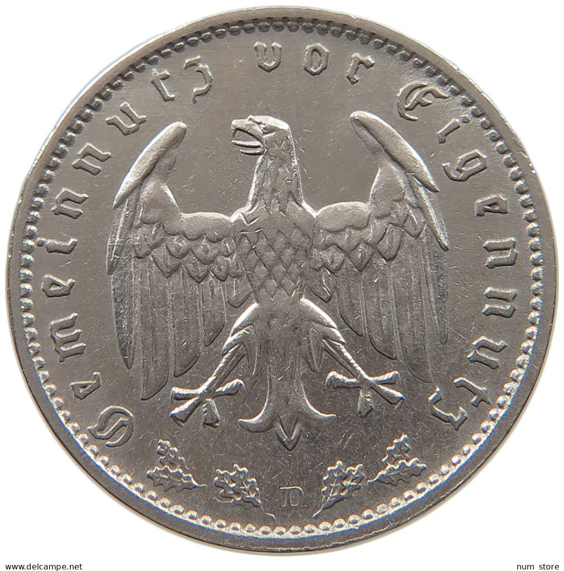 DRITTES REICH MARK 1934 D J.354 #a046 0169 - 1 Reichsmark